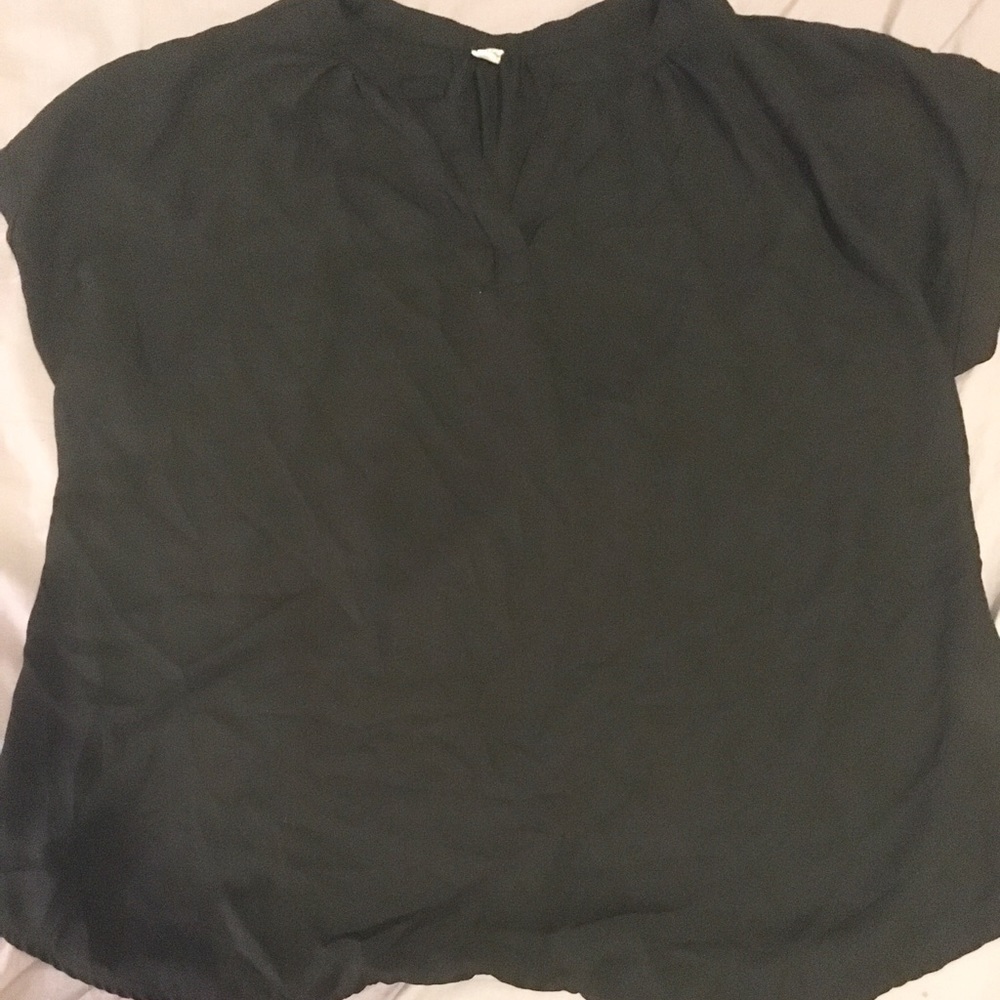 Sheer black xl top